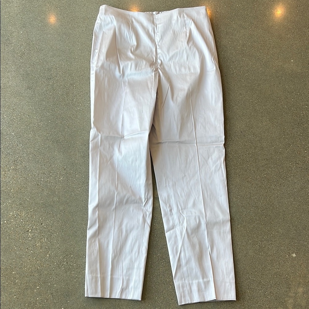 Leggiadro Duponi Shantung Side Zip Pants- NWT